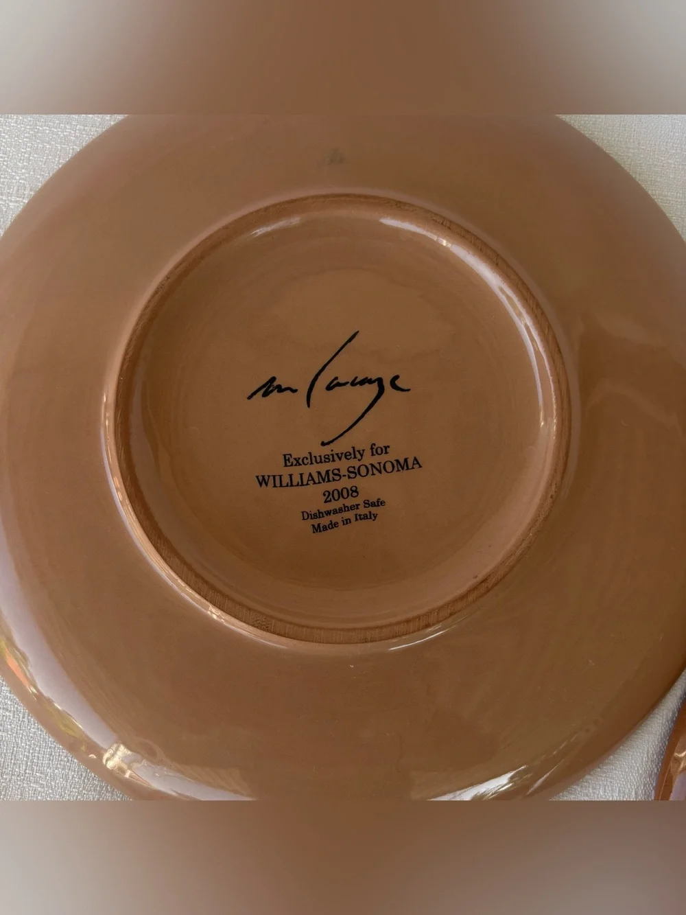 Williams Sonoma Paysage Salad Plates Style D Marc Lacaze Italy SET of THREE